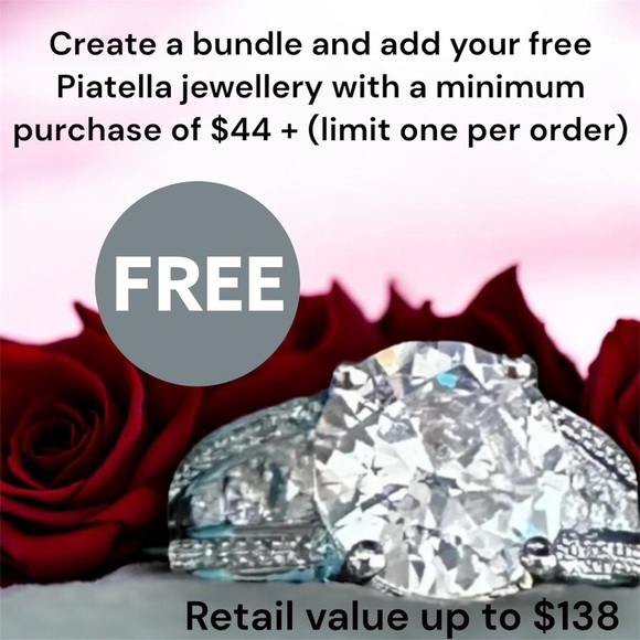 FREE 🆕 Piatella ring, 2 carat cushion cut, accents, 14k white gold plated - Picture 2 of 16